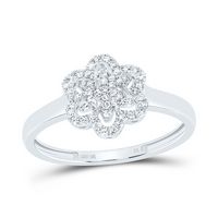 1/5CTW-DIA NK FASHION FLOWER RING