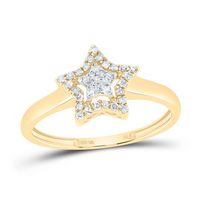 1/8CTW-DIA NK FASHION STAR RING