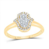1/5CTW-DIA NK FASHION HAMSA RING
