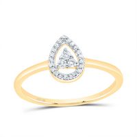 1/10CTW DIA P1 GIFT PEAR RING