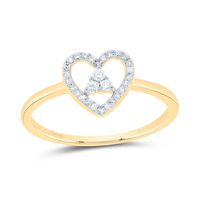 1/8CTW NAT DIA P1 GIFT HEART RING