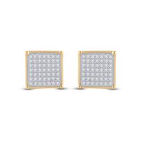 1/3CT-DIA MICRO-PAVE EARRINGS