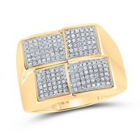 1/2CTW-DIA MENS MICRO PAVE RING