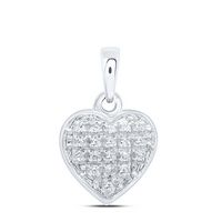 1/20CTW-DIA P3 GIFT HEART PENDANT