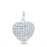 1/6CTW-DIA P3 GIFT  HEART PENDANT