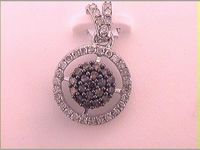 1/2CTW-DIA FASHION BROWN PENDANT