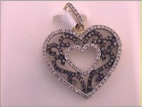 1/2CTW-DIA FASHION BROWN PENDANT