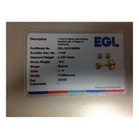 14kt Yellow Gold Unisex Round Diamond Solitaire Stud Earrings 1/2 Cttw