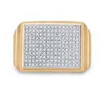 1/2CT-DIA MICRO-PAVE MENS RING