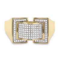 1/4CT-DIA MICRO-PAVE MENS RING