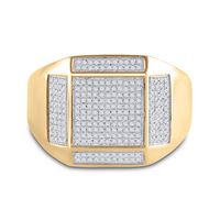 3/8CT-DIA MICRO-PAVE MENS RING