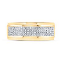 1/3CT-DIA MICRO-PAVE MENS BAND