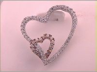 1/3CTW-DIA ANA M HEART PENDANT