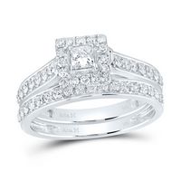 7/8CTW-DIA 1/5CT-CPR BRIDAL RING