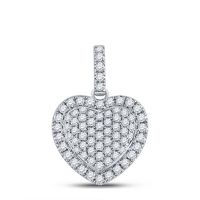 1/2CTW-DIA CN HEART PENDANT