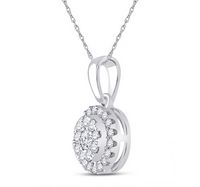 1/4CT-DIA CN FASHION CIRCLE PENDANT