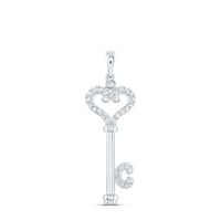 1/6CT-DIA CN KEY FASHION PENDANT