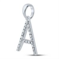 1/5CT-DIA CN LADIES INITIAL &quot;A&quot; PENDANT