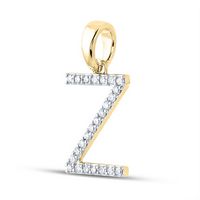 1/5CT-DIA CN LADIES INITIAL &quot;Z&quot; PENDANT