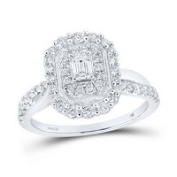 3/4CTW-DIA ANA M 1/4CT-CEMRD ENGAGEMENT DOUBLE HALO RING