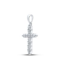 1/2CTW-DIA CN CROSS PENDANT