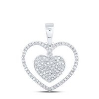 1/3CTW-DIA CN HEART PENDANT