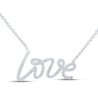 1/4CTW-DIA CN GIFT LOVE NECKLACE