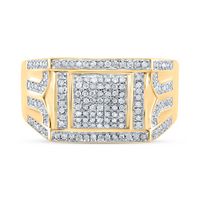 3/8 CTW-DIA P1P2 MENS RING