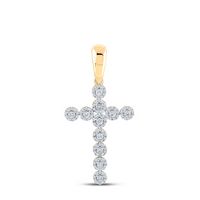 1CTW-DIA CN CROSS MENS CHARM