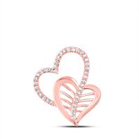 1/5CTW-DIA CN HEART PENDANT