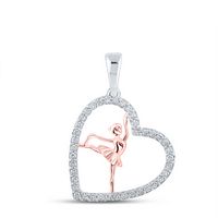 1/3CTW-DIA CN HEART PENDANT
