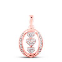 1/4CTW-DIA CN HEART PENDANT