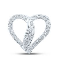 1/3CTW-DIA CN HEART PENDANT