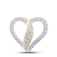 1/3CTW-DIA CN HEART PENDANT