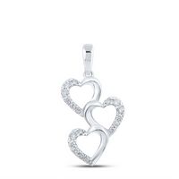 1/4CTW-DIA CN HEART PENDANT