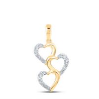 1/4CTW-DIA CN HEART PENDANT