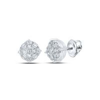 1/3CTW-DIA NK ROUND EARRING