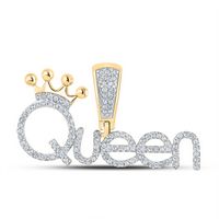 1/3CTW-DIA P1P2 &quot;QUEEN&quot; MENS CHARM