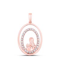 1/5CTW-DIA P1 MOM CHILD GIFT PENDANT