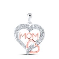 1/4CTW-DIA P1P2 MOM HEART PENDANT