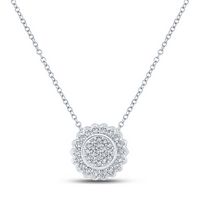 1/5CTW-DIA CN GIFT ROUND NECKLACE