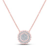 1/5CTW-DIA CN GIFT ROUND NECKLACE