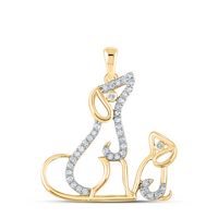 1/5CTW-DIA CN GIFT MOM CHILD DOG PENDANT