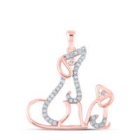 1/5CTW-DIA CN GIFT MOM CHILD DOG PENDANT