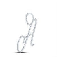 1/2CT-DIA P1 INITIAL &quot;A&quot; GIFT PENDANT
