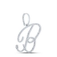 3/4CTW-DIA P1 INITIAL&quot;B&quot;GIFTPENDANT