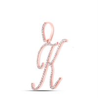 1/2CTW-DIA P1 INITIAL &quot;K&quot; GIFT PENDANT