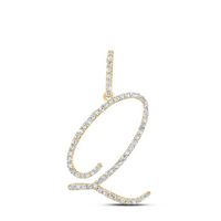 1/2CTW-DIA P1 INITIAL &quot;Q&quot; GIFT PENDANT