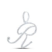 5/8CTW-DIA P1 INITIAL &quot;R&quot; GIFT PENDANT