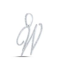 5/8CTW-DIA P1 INITIAL &quot;W&quot; GIFT PENDANT